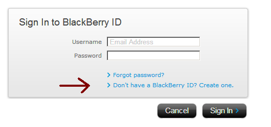 blackberry id alma