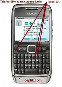 Nokia E71 Format Atma