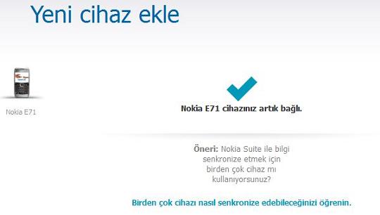 Nokia E71 yazılım güncelleme