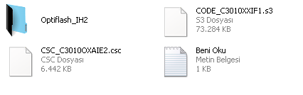 c3010s yazılım yükleme dosyalar