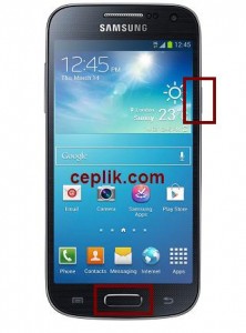 S4 Mini Ekran Görüntüsü Alma