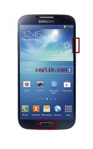 samsung telefonlarda ekran görüntüsü alma