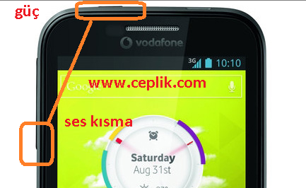 vodafone smart 3 alcatel 975n ekran görüntüsü kaydetme