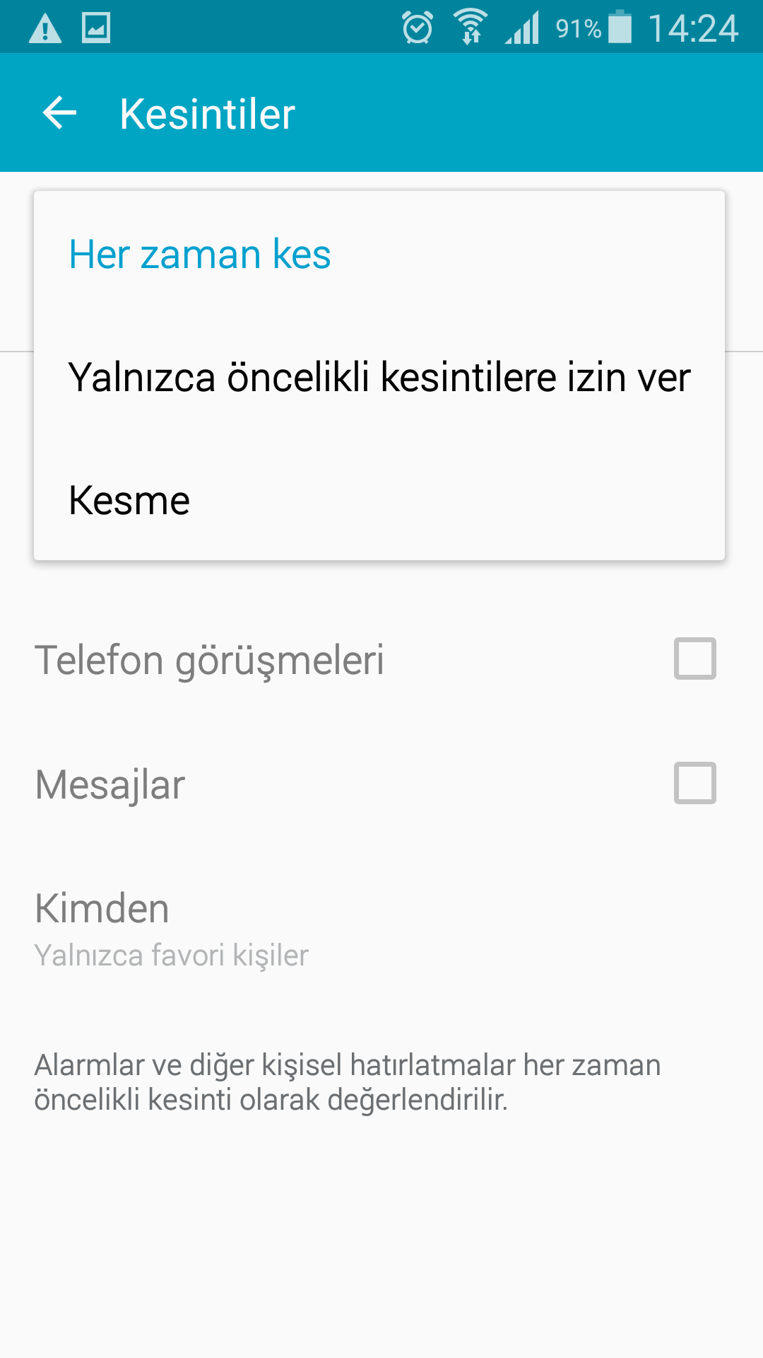 Android telefonunuzdaki aramaları engelleme